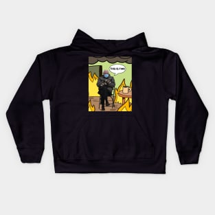 Bernie Sanders This is Fine Meme Kids Hoodie